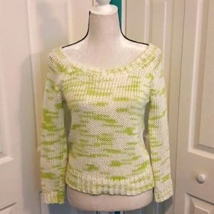 🆕 American Eagle Sweater /  Green & White / XS